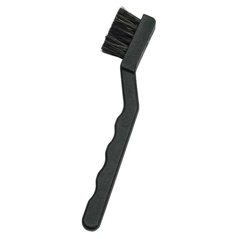 ESD BRUSH\, CONDUCTIVE\, LONG HANDLE\, BLACK  FIRM BRISTLES\, 1-3/16 IN